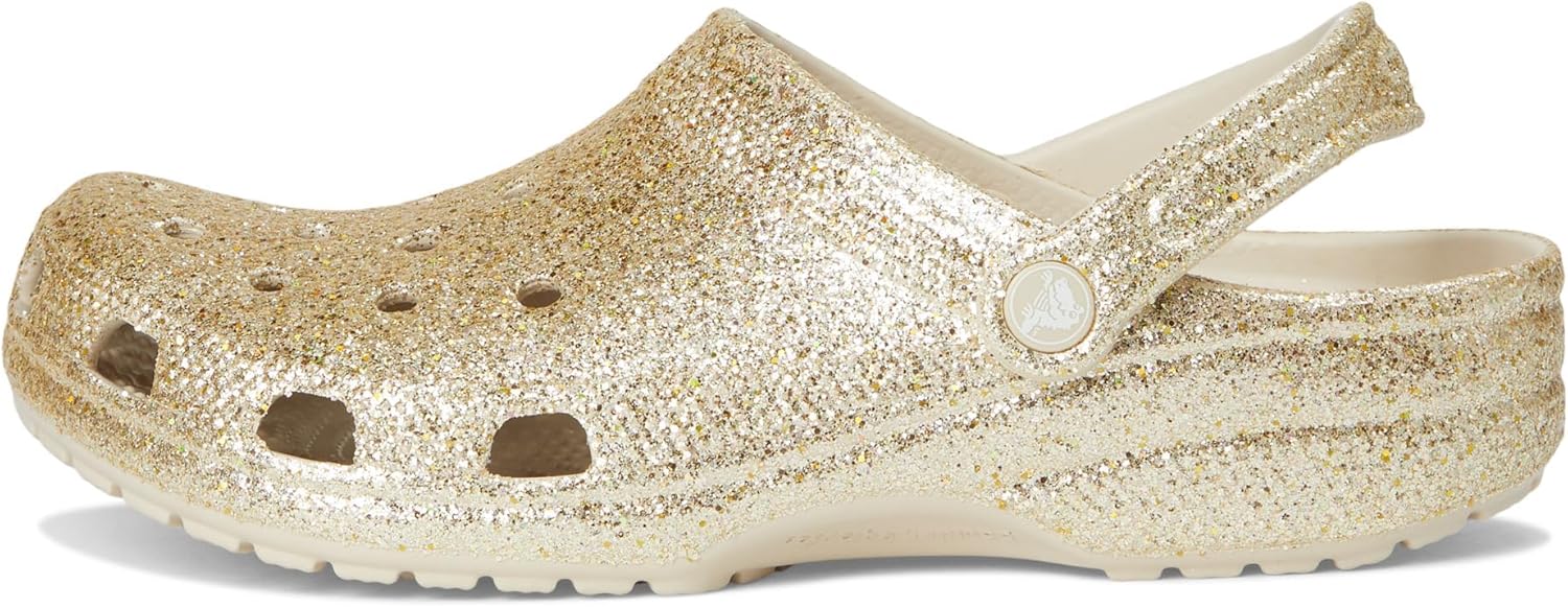 Унисекс сабо Crocs Classic с блестками, Chunky Sandstone — фото 4