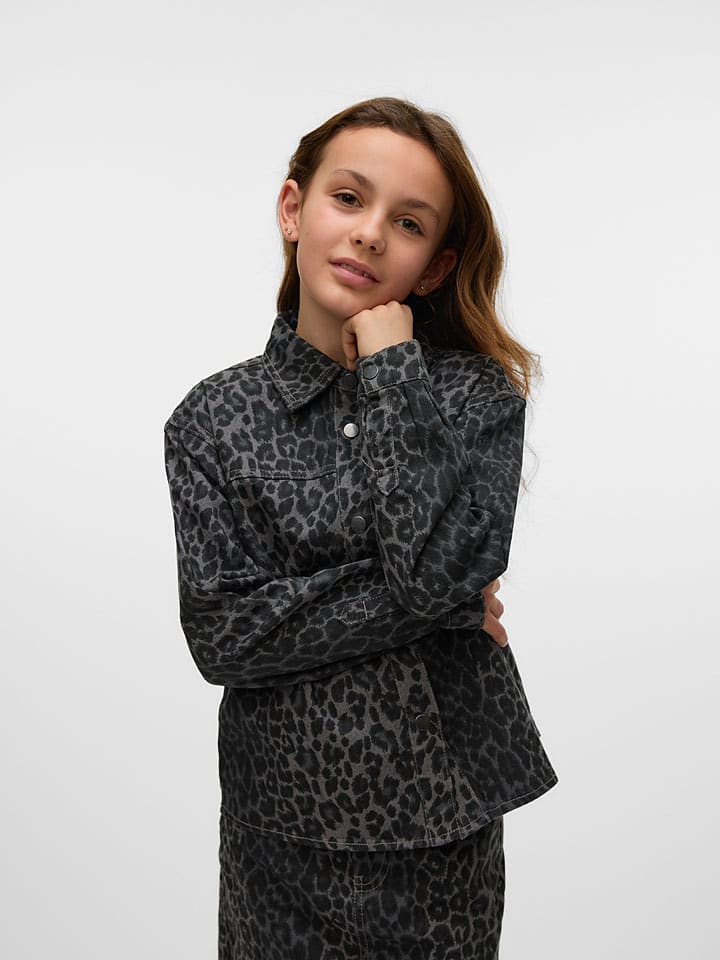 Vero Moda Girl Футболка "Ленора" серого цвета — фото 2
