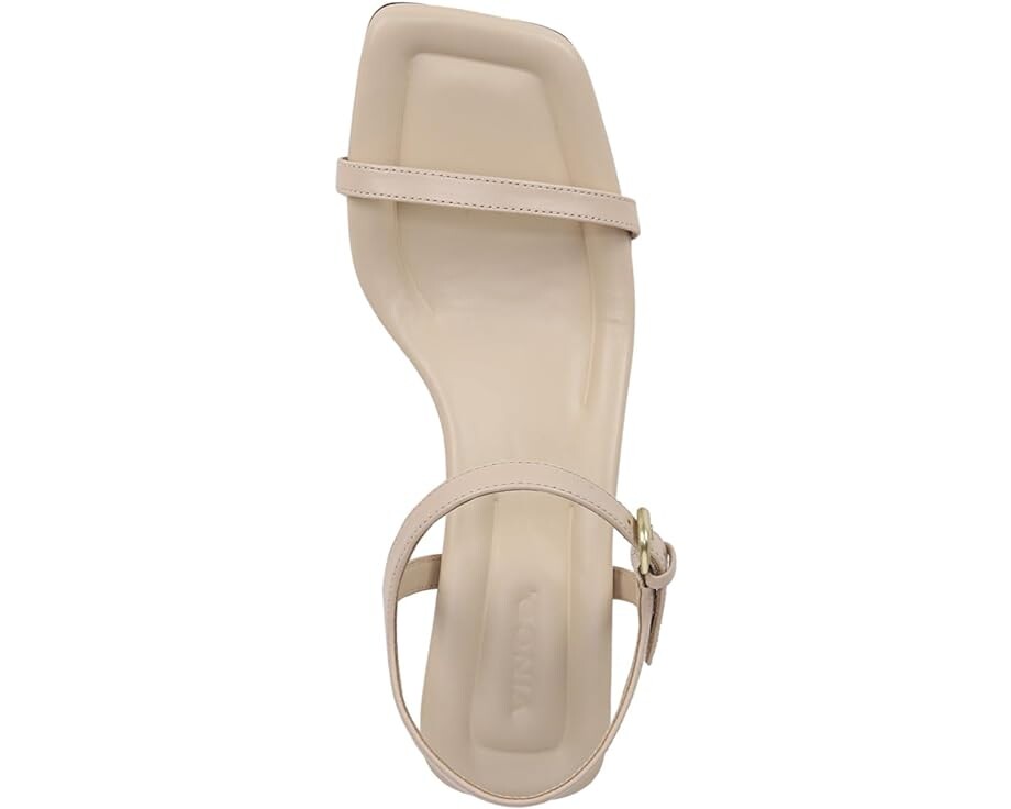 Сандалии Vince Coco Square Toe Heeled, цвет Birch Sand Leather — фото 2