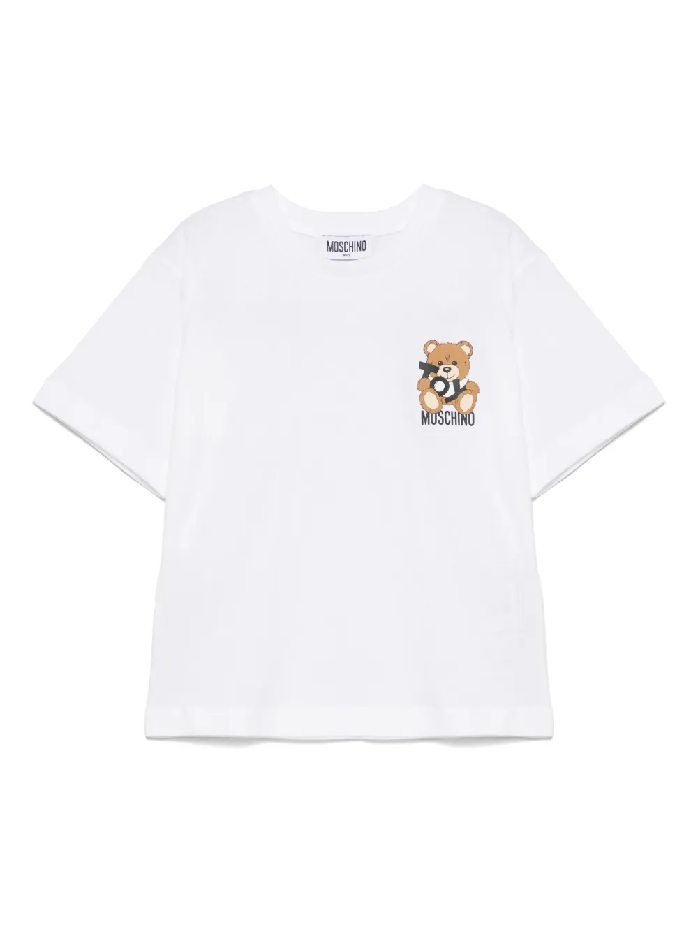 

Футболка с принтом Moschino Kids, белый