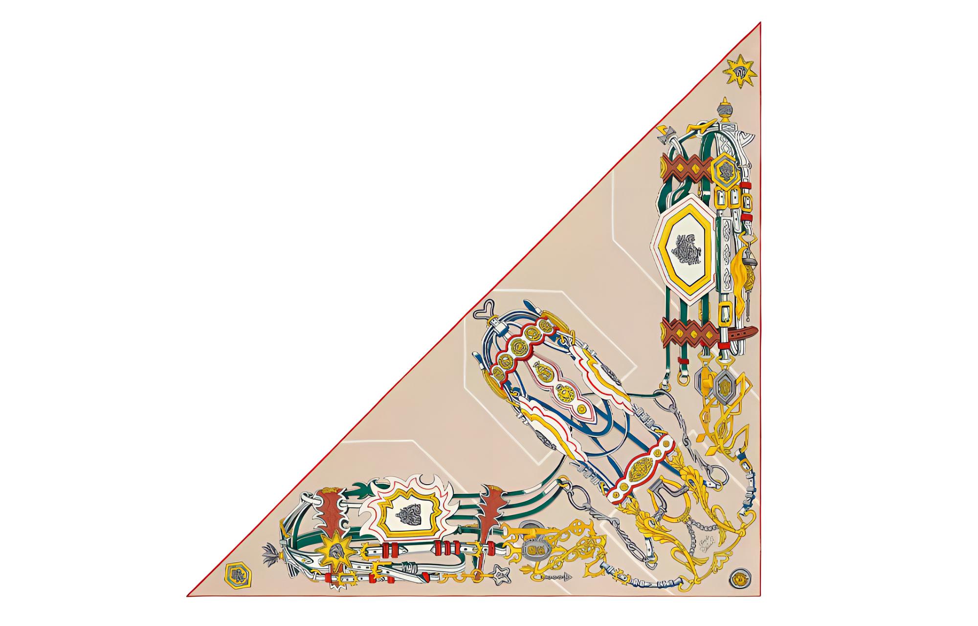 

HERMES Вязаный шарф унисекс разноцветный, Multicolor