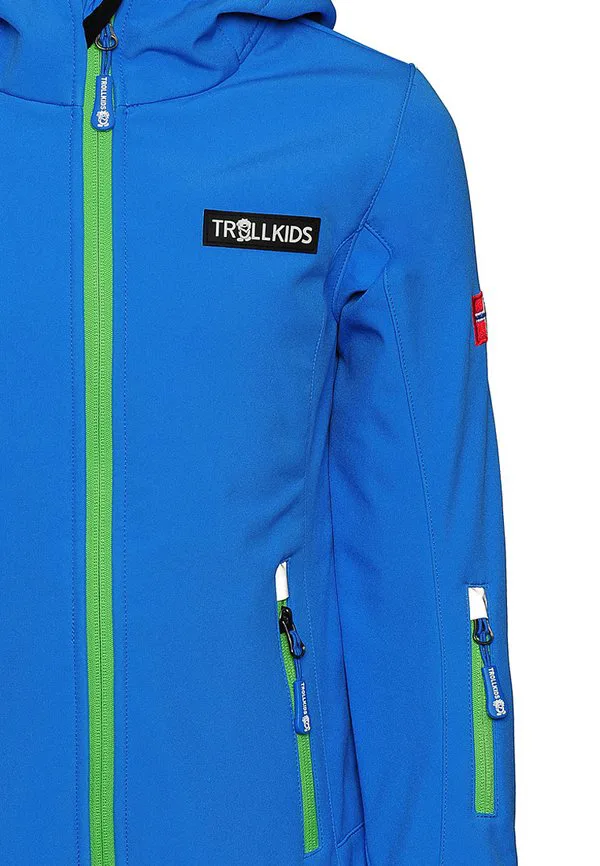 Куртка из софтшелла oslofjord Trollkids, Medium Blue Green — фото 3