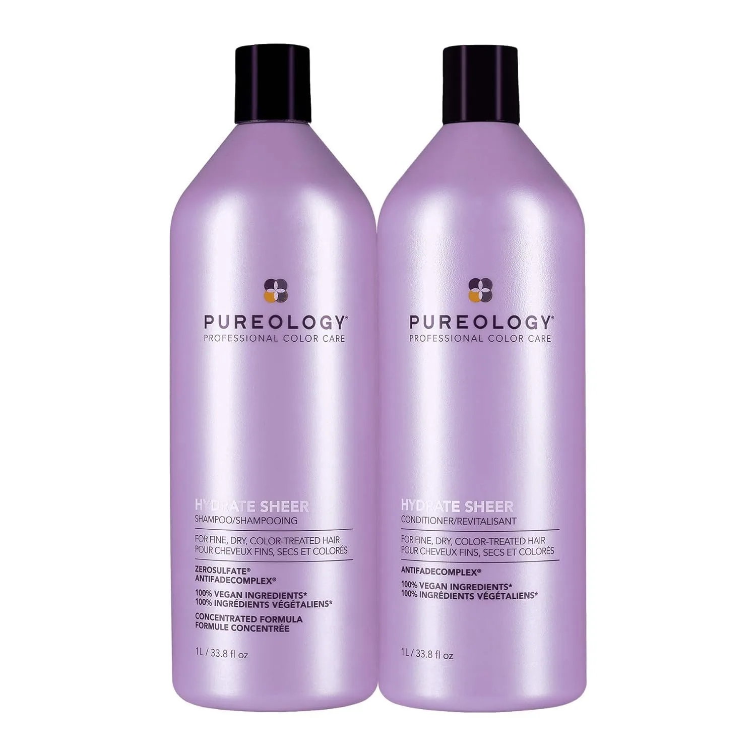 Набор Pureology Hydrate Sheer Nourishing Shampoo & Conditioner Set - для тонких, сухих и окрашенных волос, без сульфатов., Green