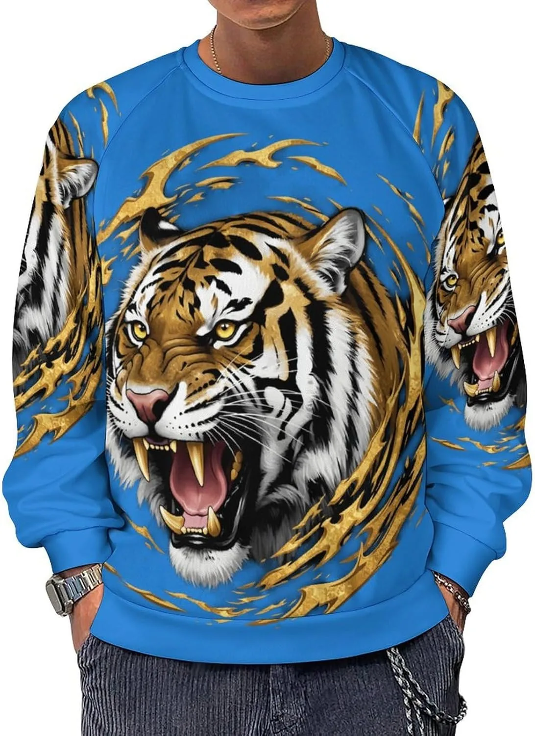 

Мужская осенняя толстовка с принтом Eagle TAIZIYEAH