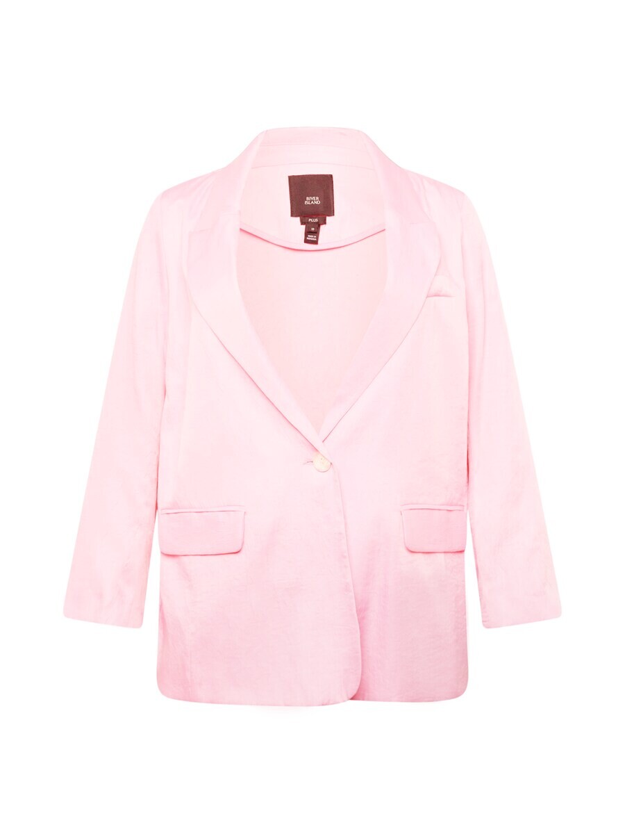 

Классический блейзер River Island Plus Blazer, розовый