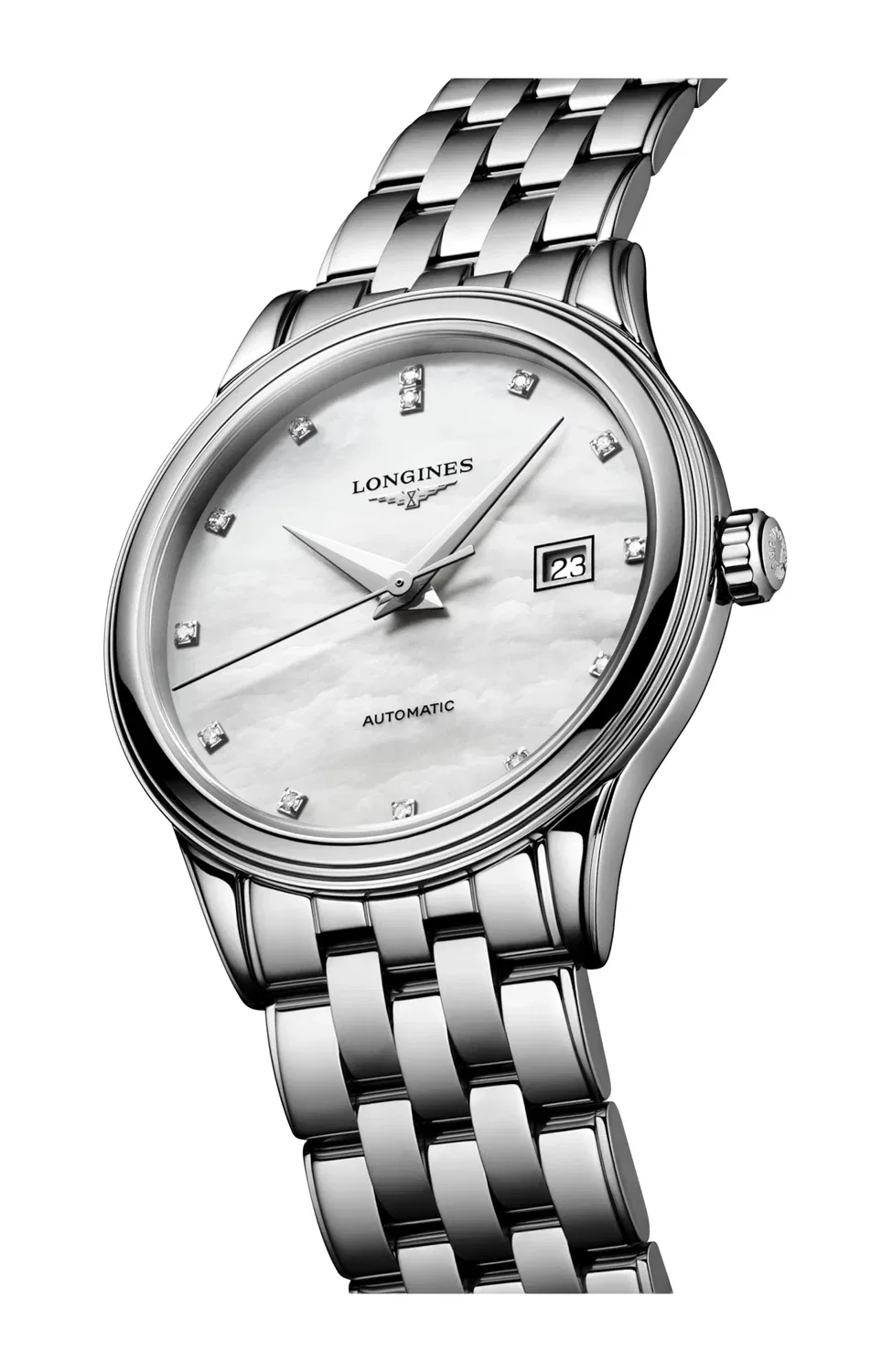 Флагманская классика - L4.374.4.88.6 LONGINES, серебряный — фото 4