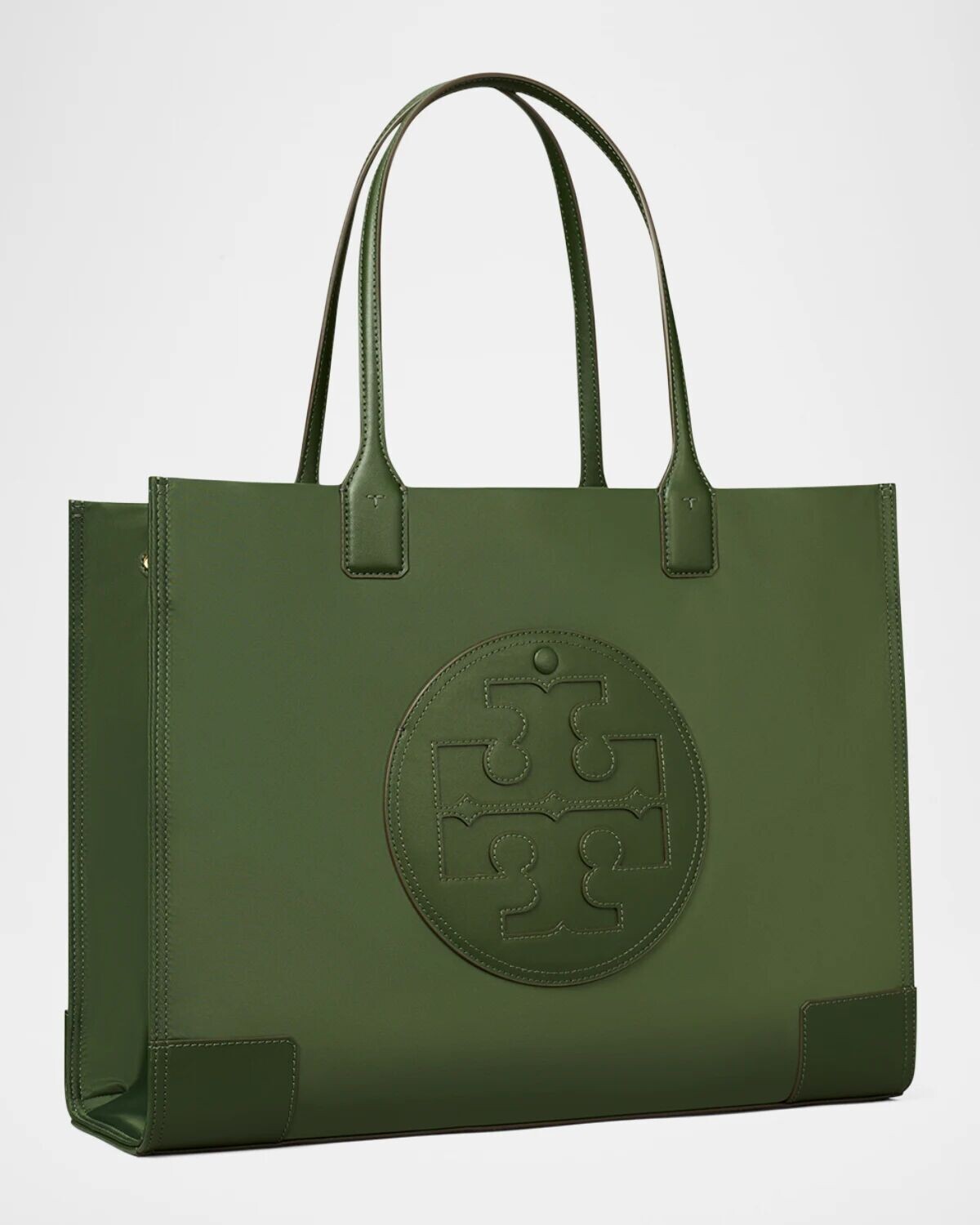 

Большая сумка из переработанного нейлона с логотипом Ella Tory Burch, цвет Olive Sprig