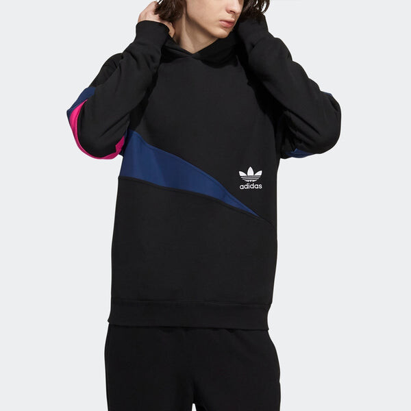 Толстовка Men's adidas originals Colorblock Large Logo Sports Black, мультиколор — фото 4