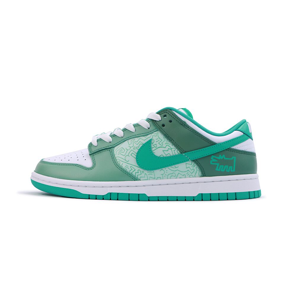 

Кроссовки Nike Dunk Skateboard Shoes Men Low-Top White Green, Зеленый, Кроссовки Nike Dunk Skateboard Shoes Men Low-Top White Green