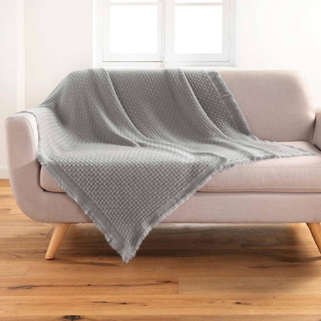 

Плед на диван плед флисовый плед RED темно-синий 200х220 см HOMLA Douceur d'interieur