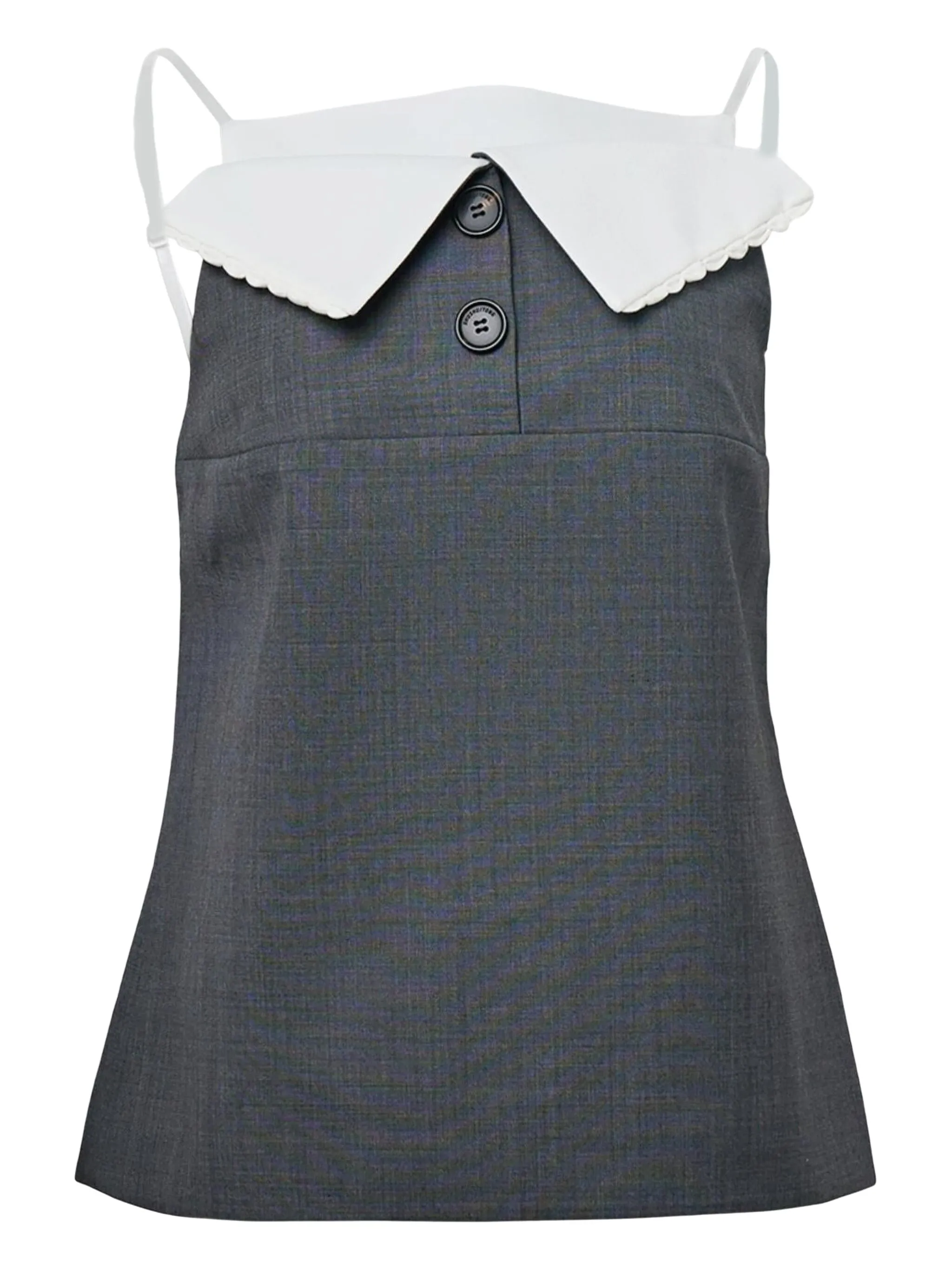 

Топ с отворотом Shushu/Tong, серый