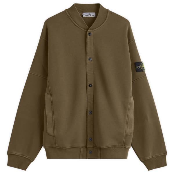 

Куртка-Бомбер из флиса с эффектом старого Stone Island, зеленый