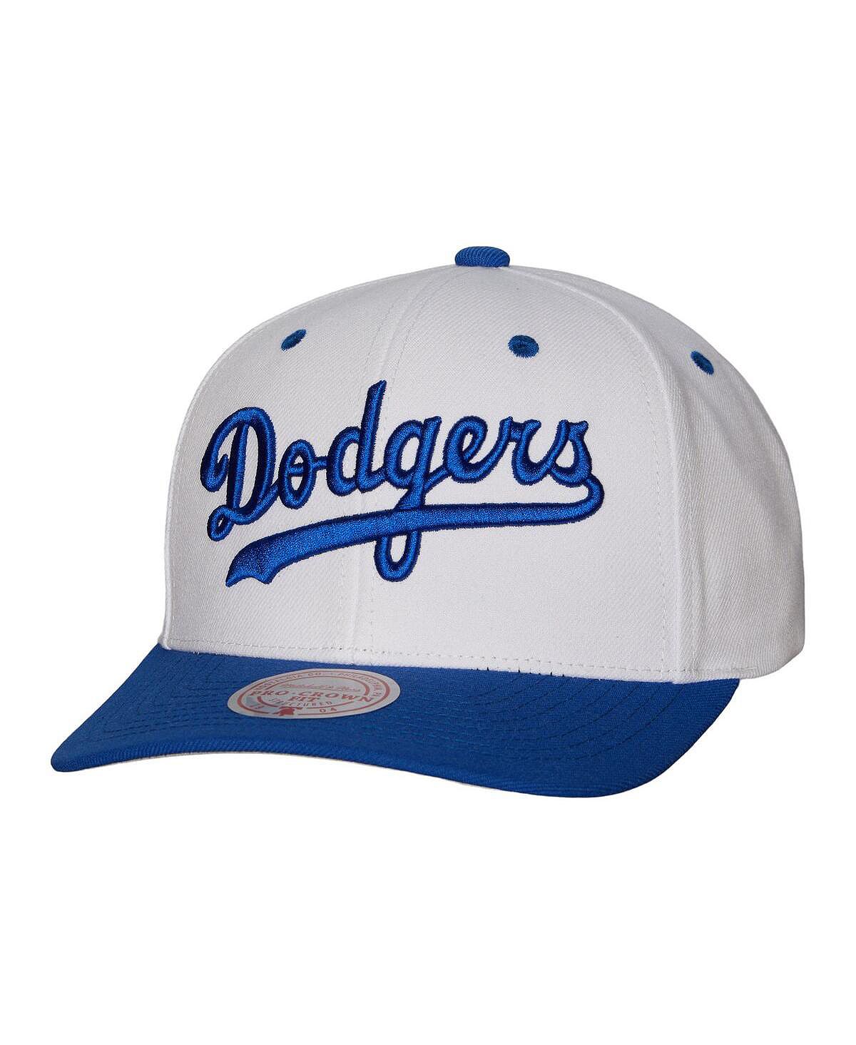 

Мужская белая кепка Los Angeles Dodgers Cooperstown Collection Pro Crown Snapback Mitchell & Ness