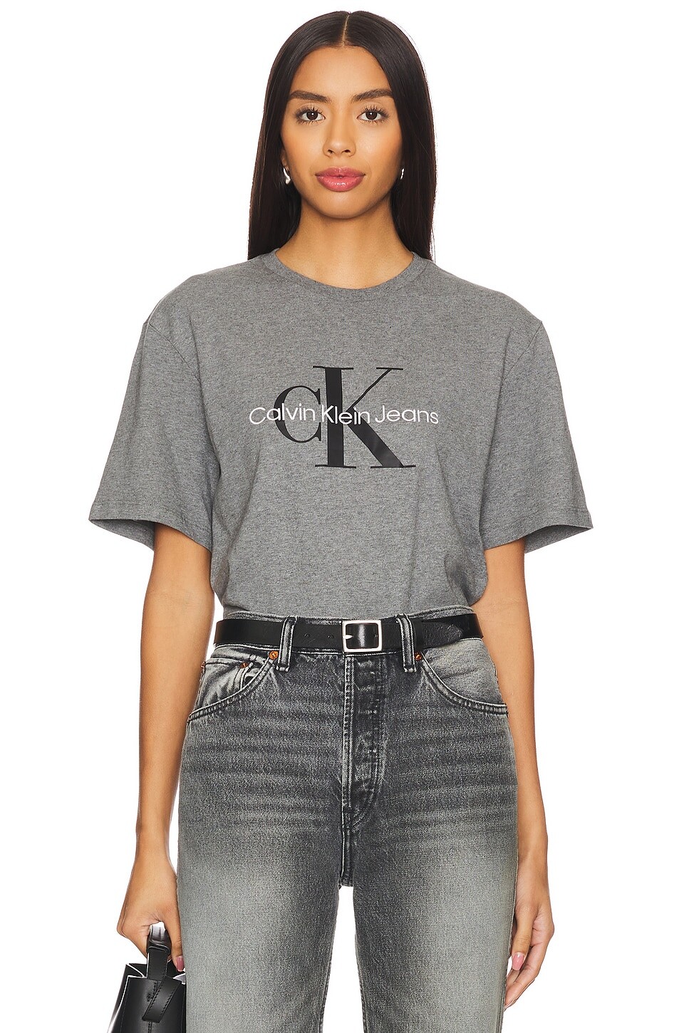 

Футболка с коротким рукавом и монологом героя Calvin Klein, серый