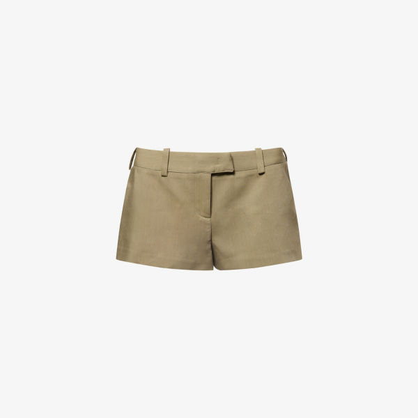 

Романские шорты-бермуды Roma hot pants woven The Frankie Shop, хаки