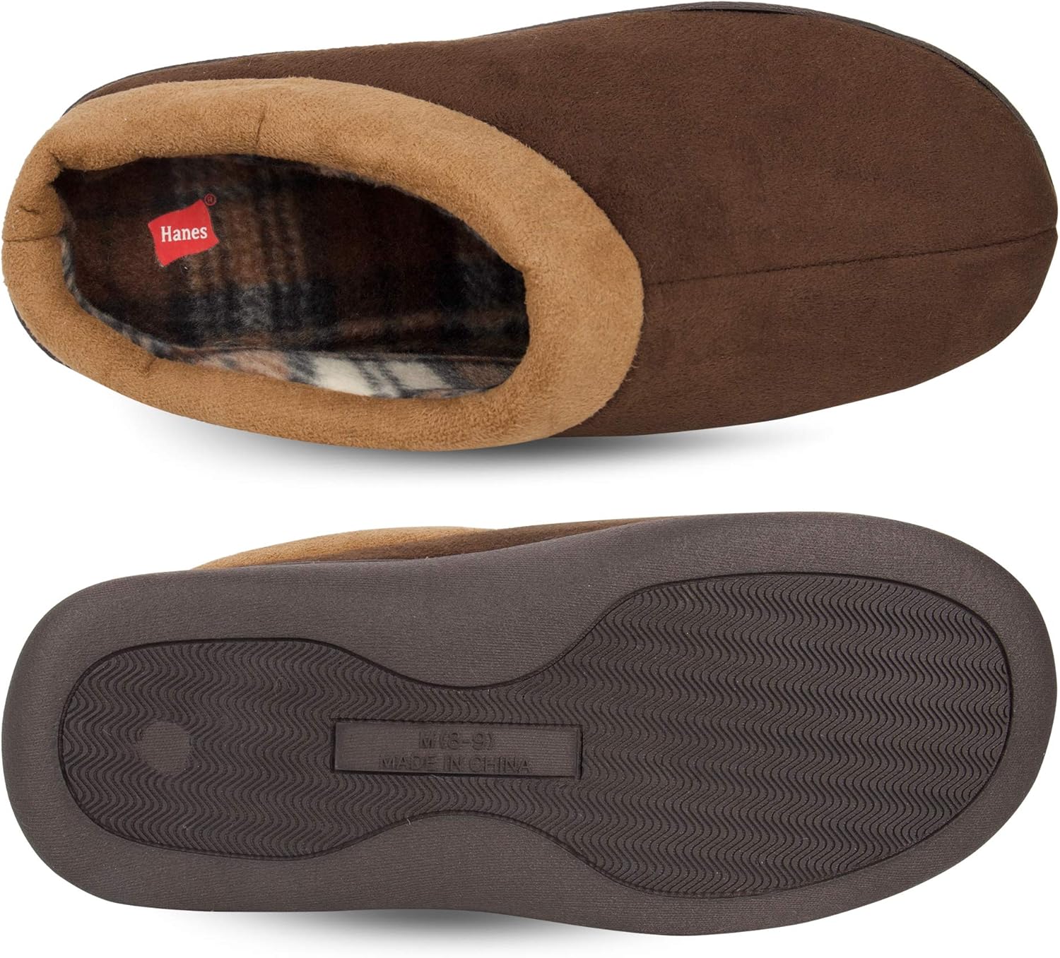 Мужские сабо Hanes из микрозамши с эффектом памяти для дома и улицы, с технологией Fresh Iq — фото 4