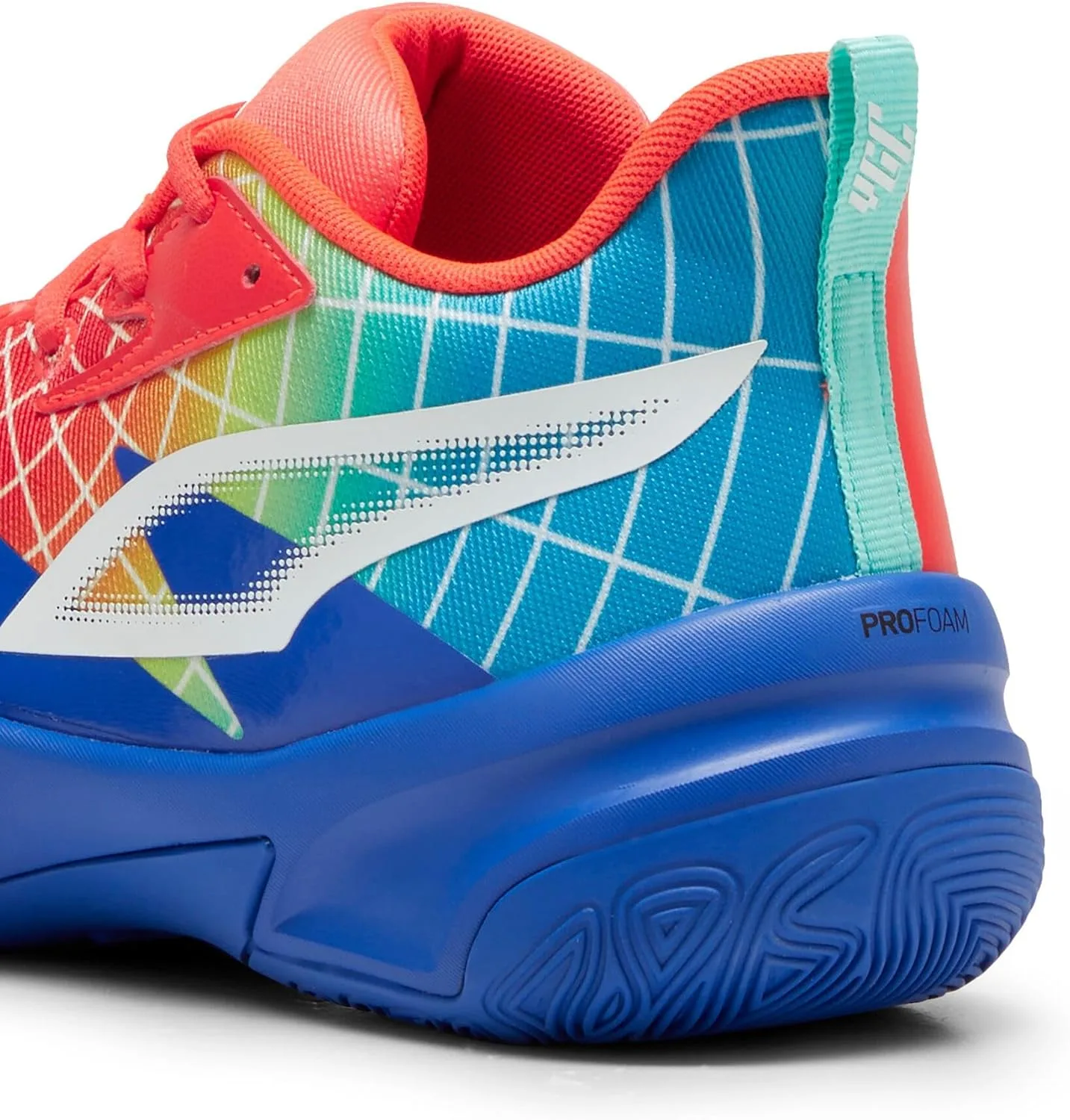 Баскетбольные кроссовки PUMA Genetics унисекс, красный — фото 4