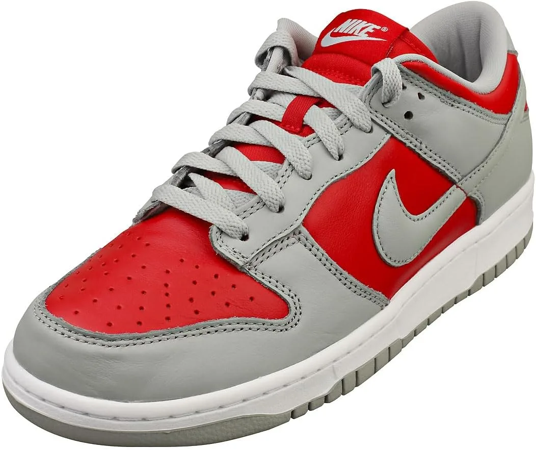Мужские скейтбордистские кроссовки Nike Dunk Low Retro, белый/красный/серебряный