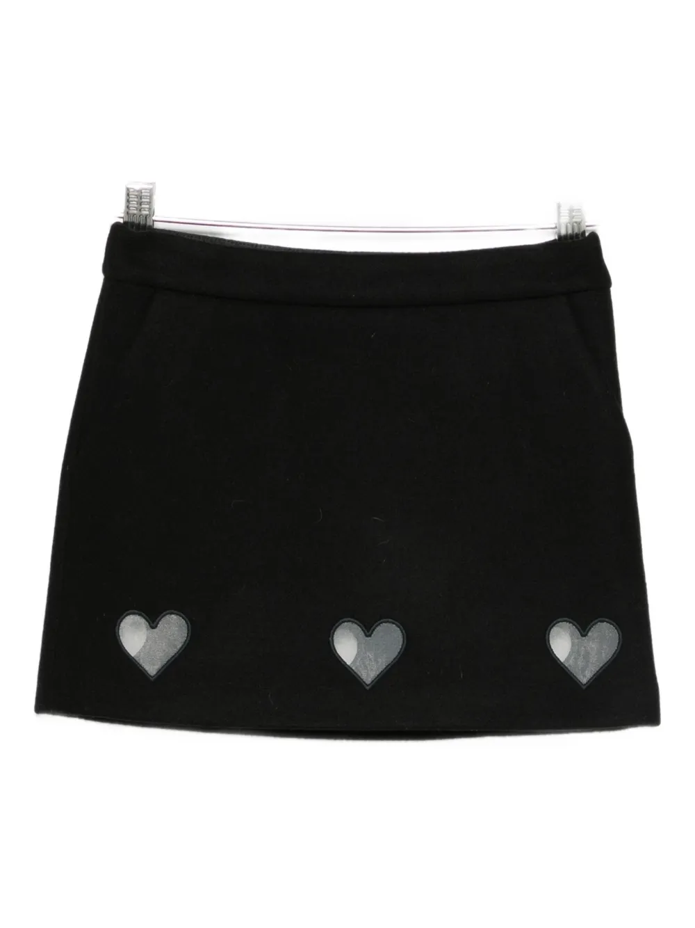 

Юбка с аппликацией в виде сердца Simonetta, черный