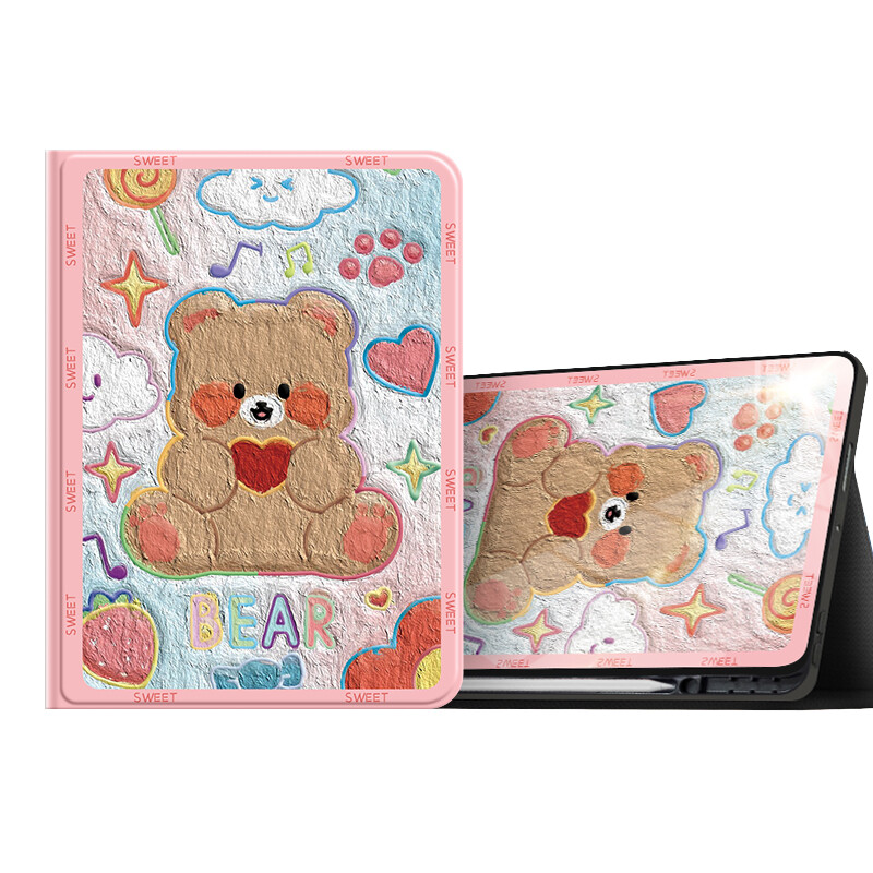 

Super Mouse Плоский защитный чехол, Creamy wind baby elephant