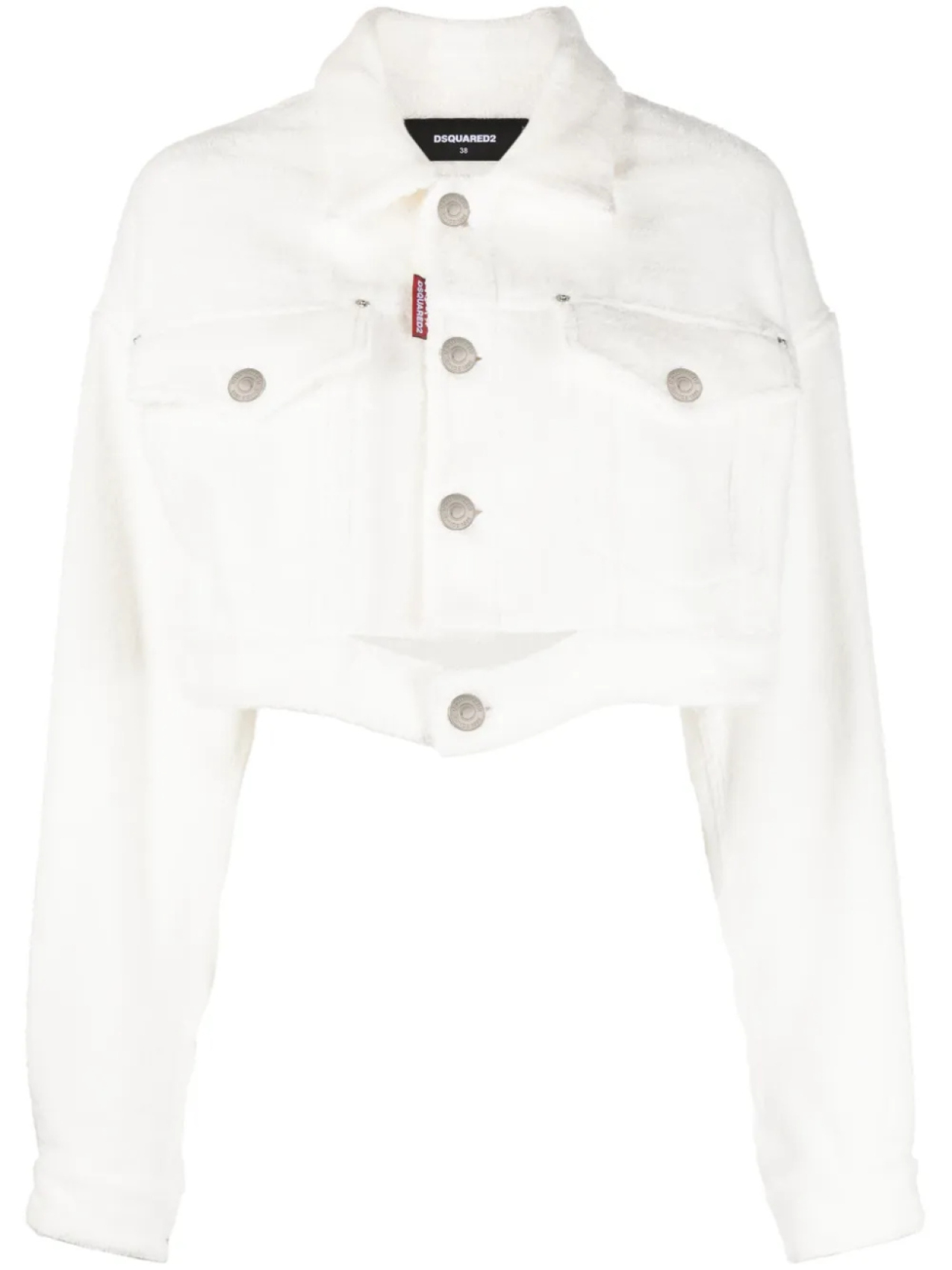 

DSQUARED2 укороченная джинсовая куртка, белый
