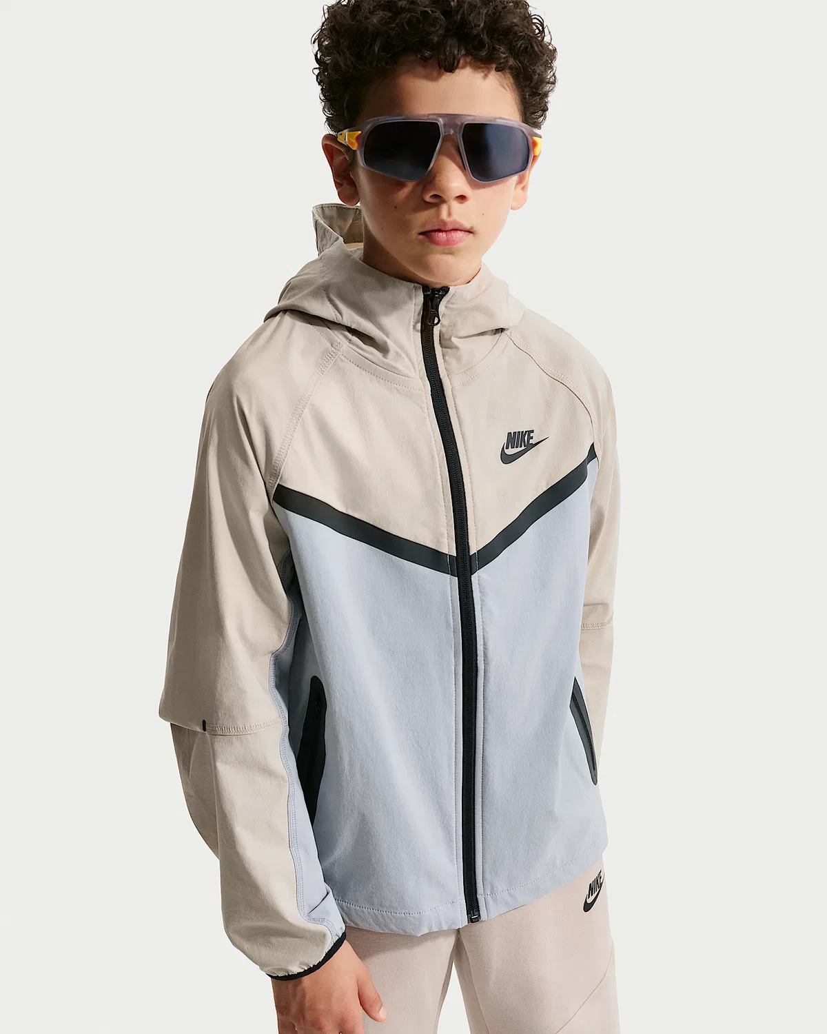 Детская куртка Nike Tech для мальчиков, Wolf Grey/Cream II/Black