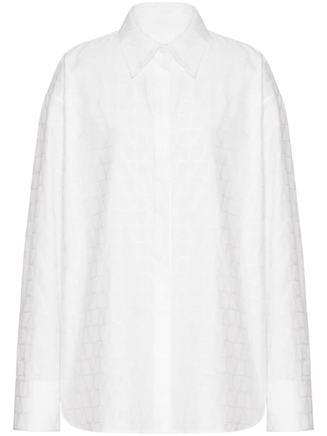 

Valentino Garavani рубашка с узором Toile Iconographe, белый