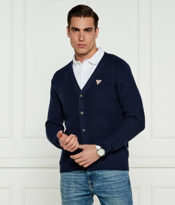 

Кардиган карди Regular fit Guess Jeans, синий