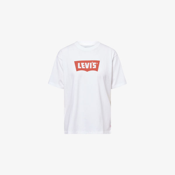 

Футболка из хлопка с принтом в винтажном стиле и логотипом Levis, белый