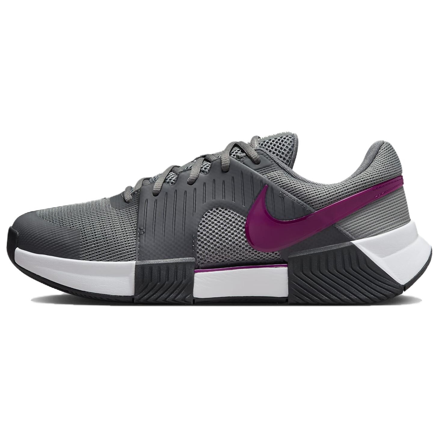 

Теннисные кроссовки Air Zoom GP мужские с низким верхом серые/фиолетовые Nike