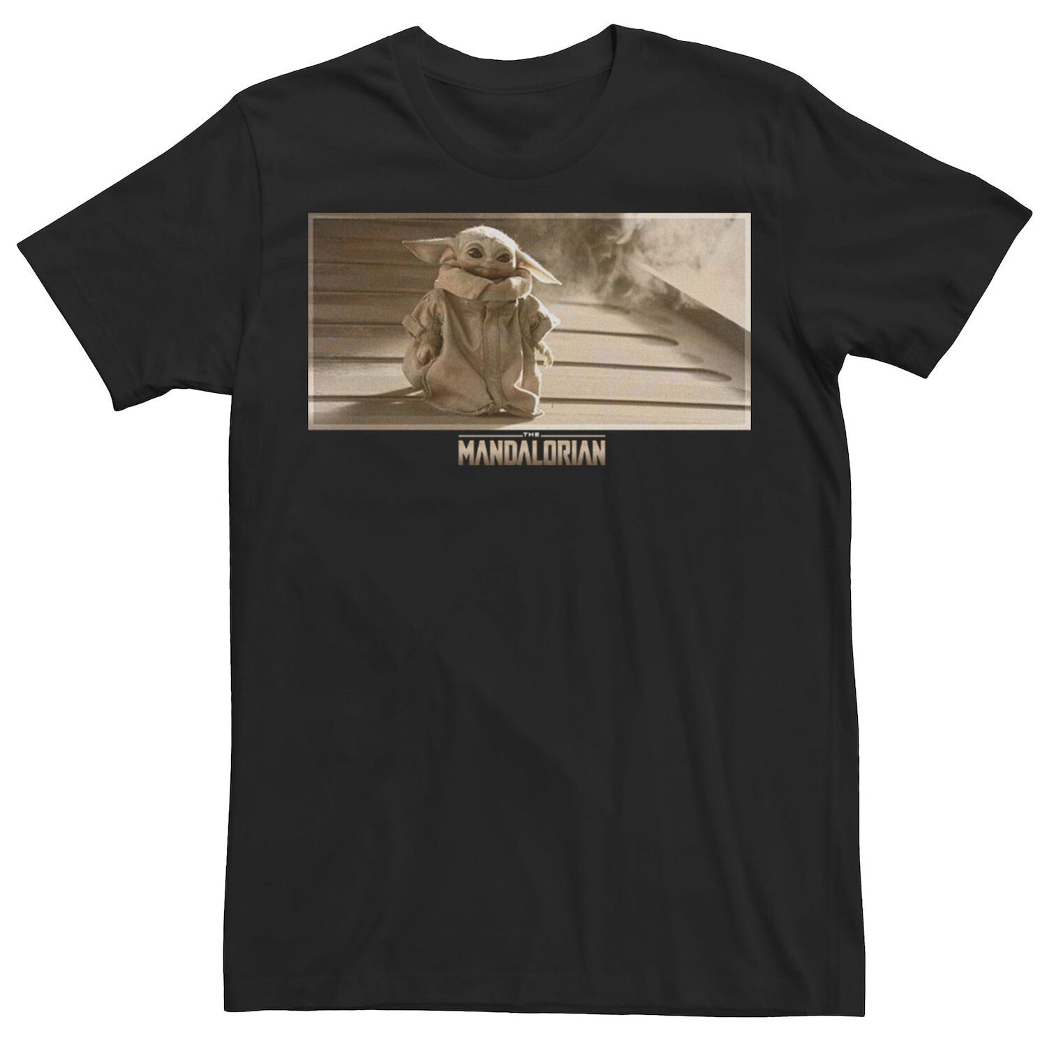 

Мужская футболка The Mandalorian The Child Descending Portrait Star Wars