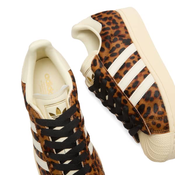 Superstar ii w кроссовки Adidas, Cream White & Gold — фото 3