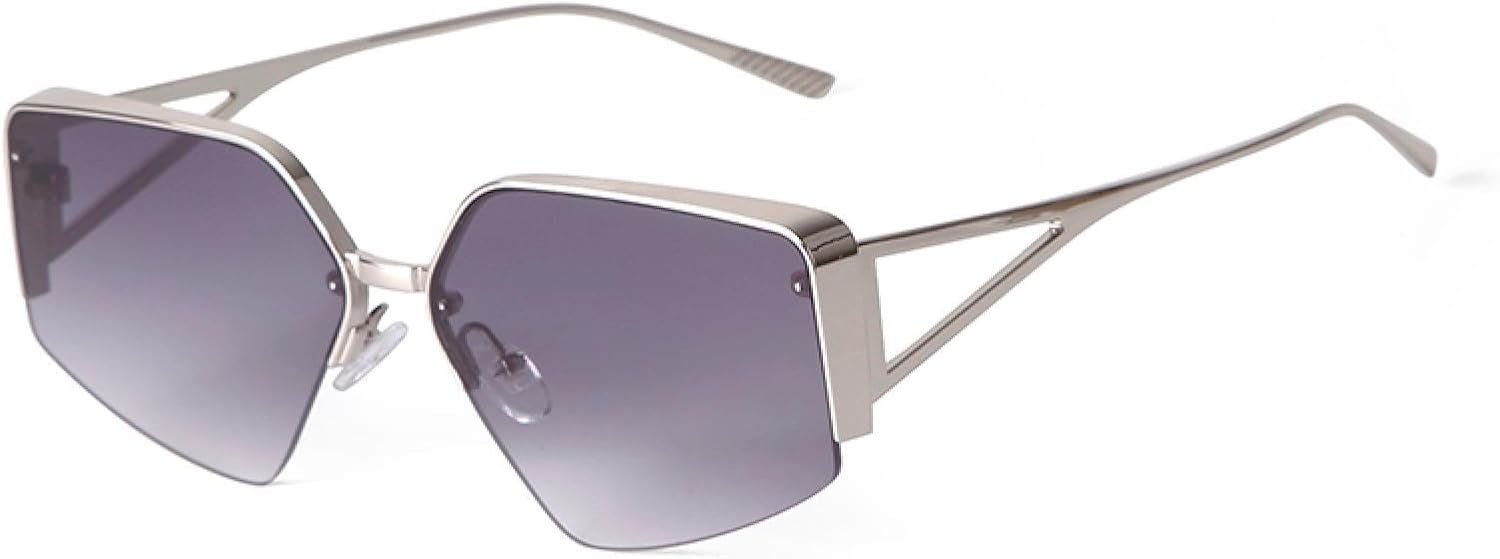 

Ретро-солнцезащитные очки в металлической оправе с многоугольными линзами, прямоугольной формы, для мужчин и женщин, для вождения, с градиентным переходом цвета TVTBBVV, 5