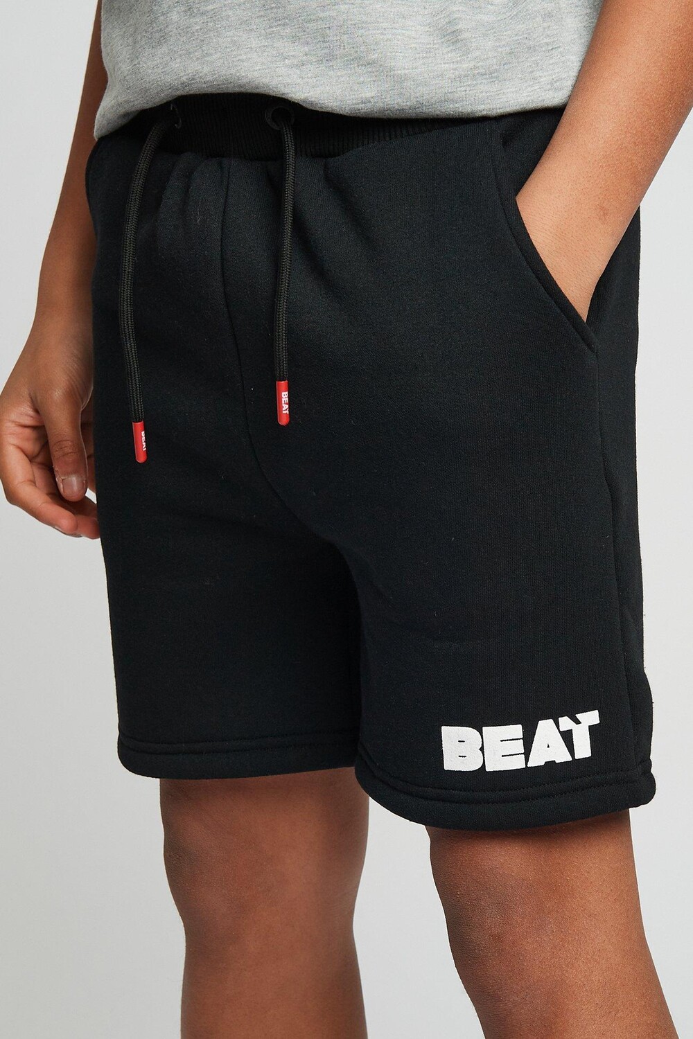Спортивные шорты «Линейный» из смесового хлопка Beat Boyz Club, черный — фото 2