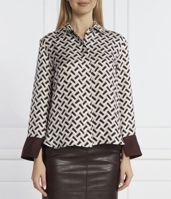 

Каменная рубашка Regular fit Max Mara Leisure, коричневый