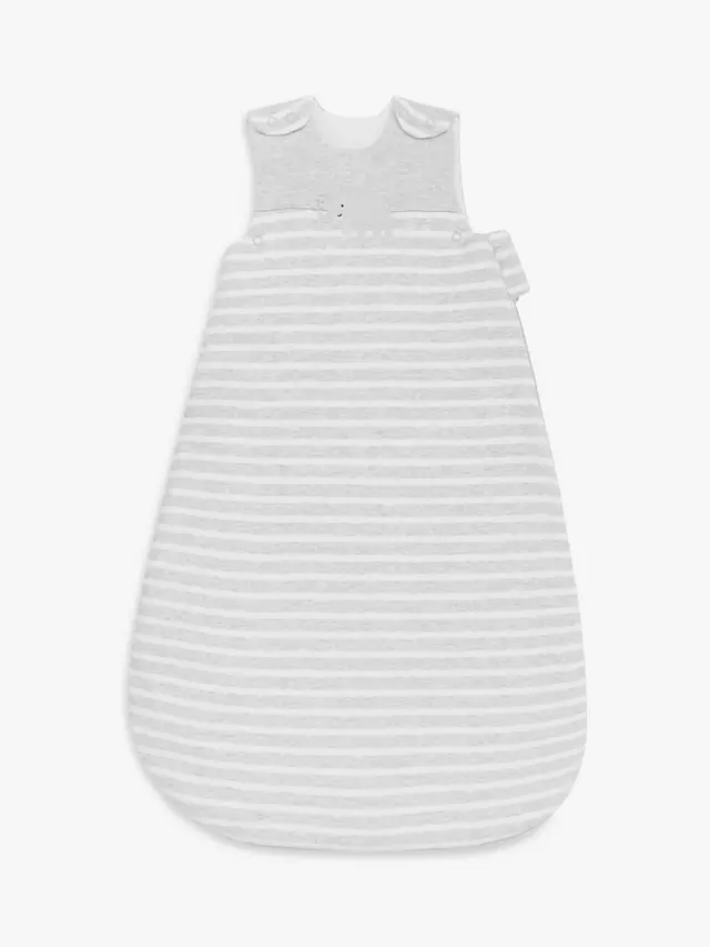 

Детский спальный мешок John Lewis Elephant Stripe Baby, серый