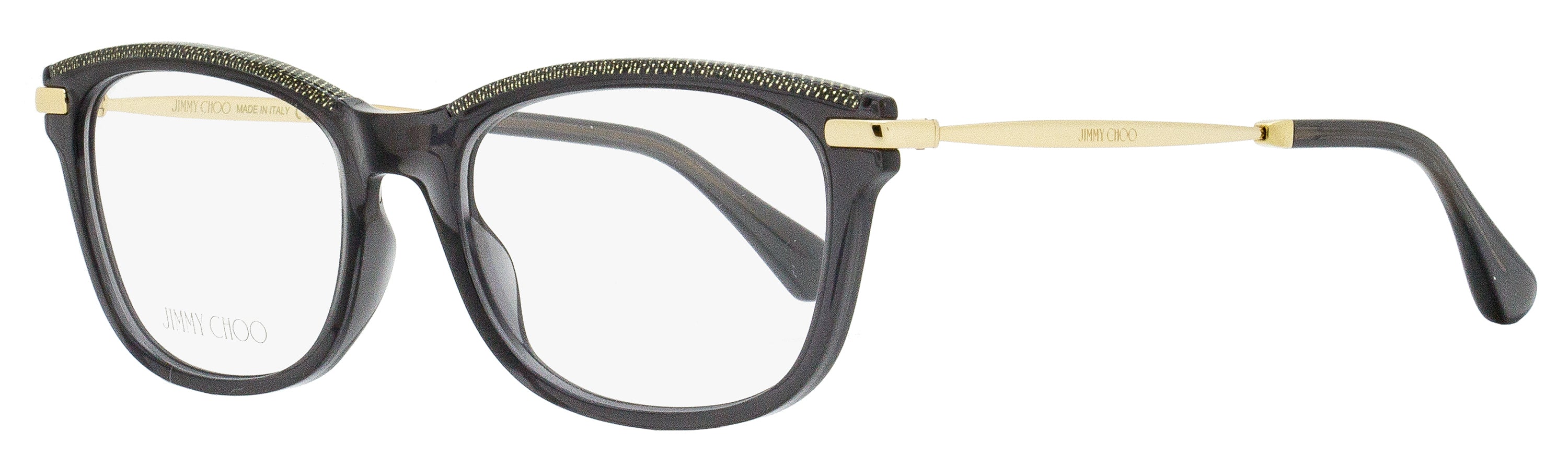 

Женские прямоугольные очки Jimmy Choo JC248 EIB серые/золотые 53 мм
