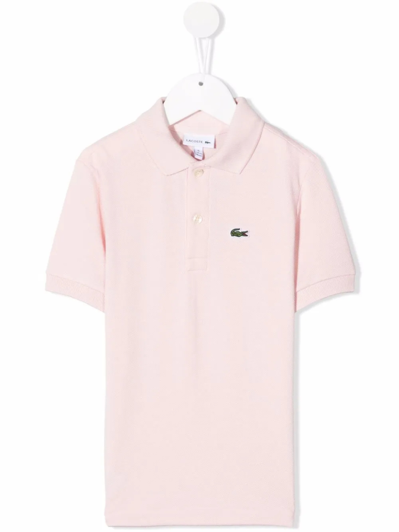 

Lacoste Kids рубашка поло с вышивкой, розовый