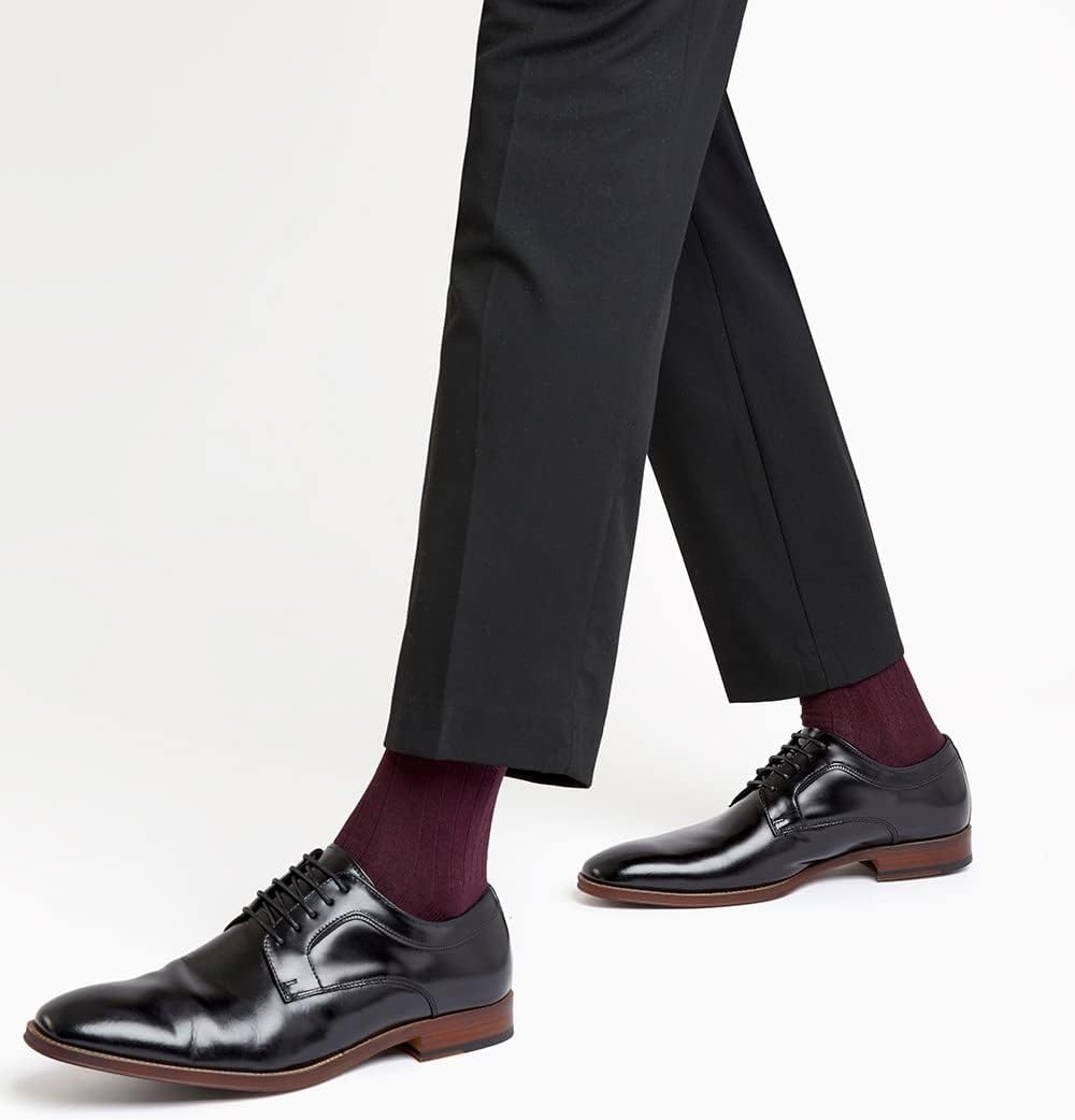 Мужские кожаные туфли на плоской подошве Dune Sparrows Smart Leather Gibson Dune London, черный — фото 3