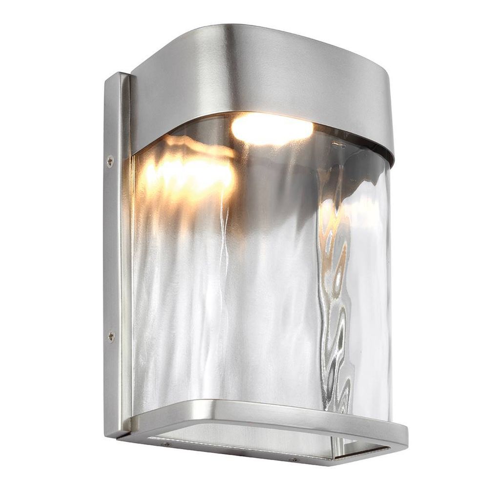 

Светодиодный настенный светильник Bennie из матовой стали, высота 20,3 см. Elstead Lighting