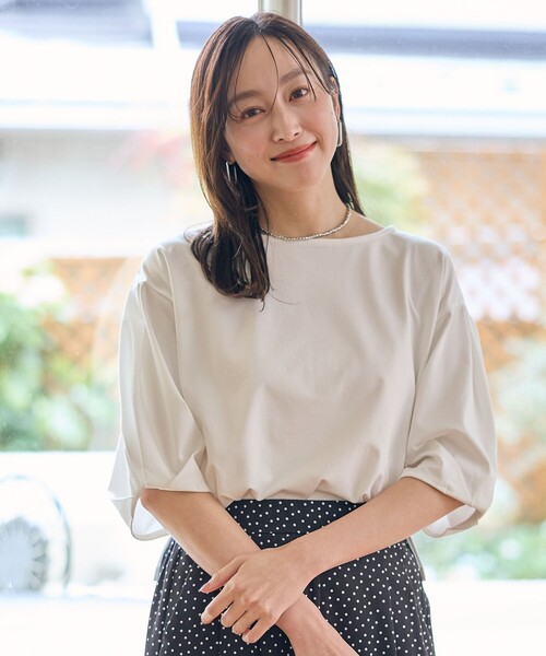 

Топ с заправленными рукавами ANY, белый