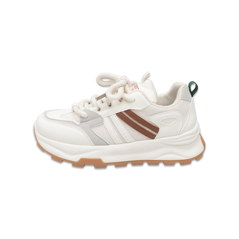 

Кроссовки RENBEN Lifestyle Shoes Unisex Low-top Beige/Red, коричневый
