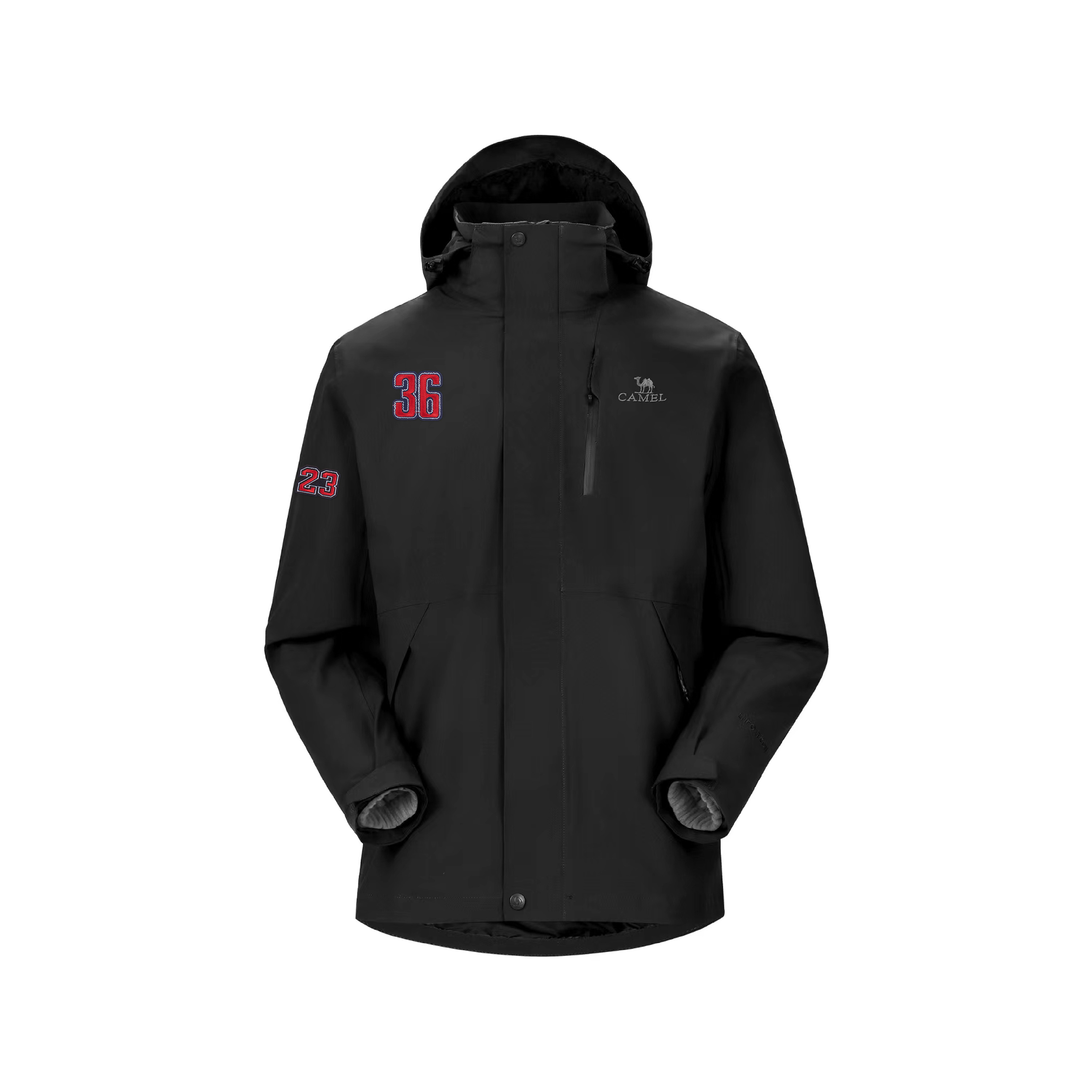 

Ветровка All weather Mountain Versatile Urban Living/Travel/Commuting Waterproof And Warm Unisex CAMEL, phantom черный