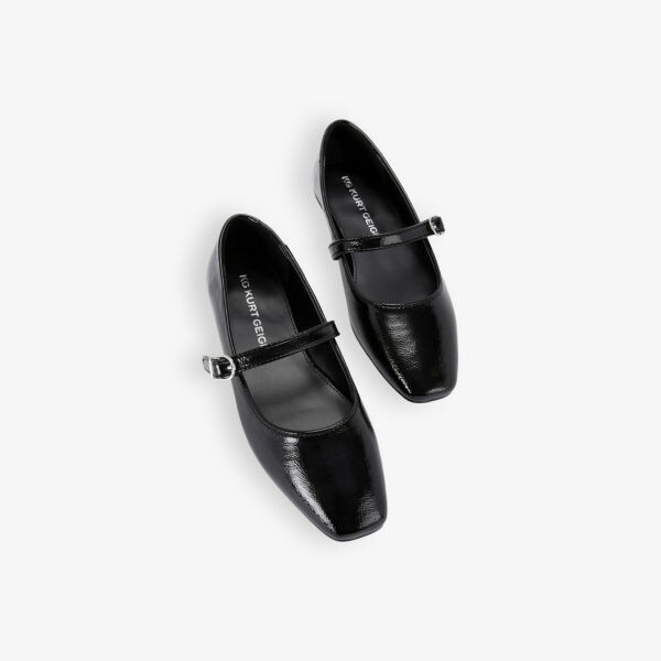 Балетки Nina из лакированной кожи с квадратным носком Kg Kurt Geiger, черный — фото 2