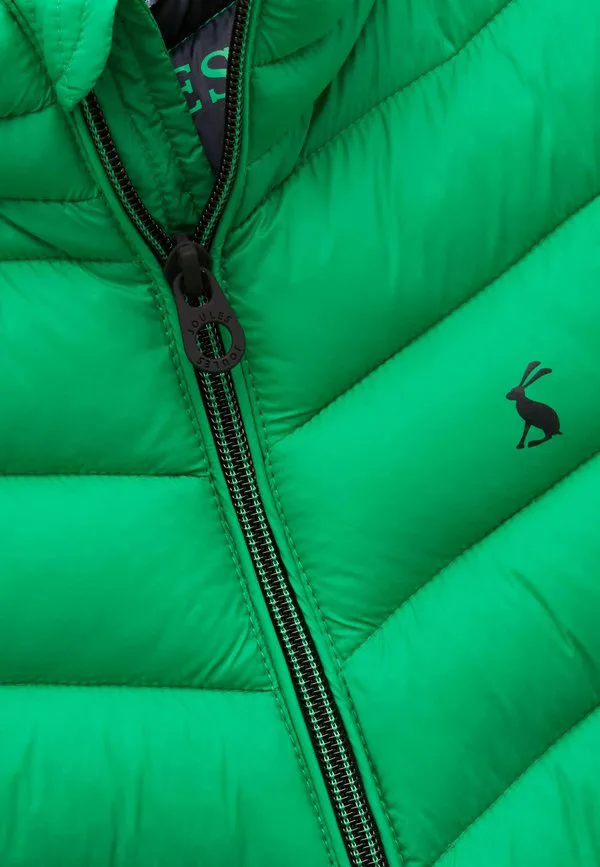 Свободный крой, водонепроницаемый, утепленный жилет из крофтона на молнии. Joules, Bright Green — фото 2