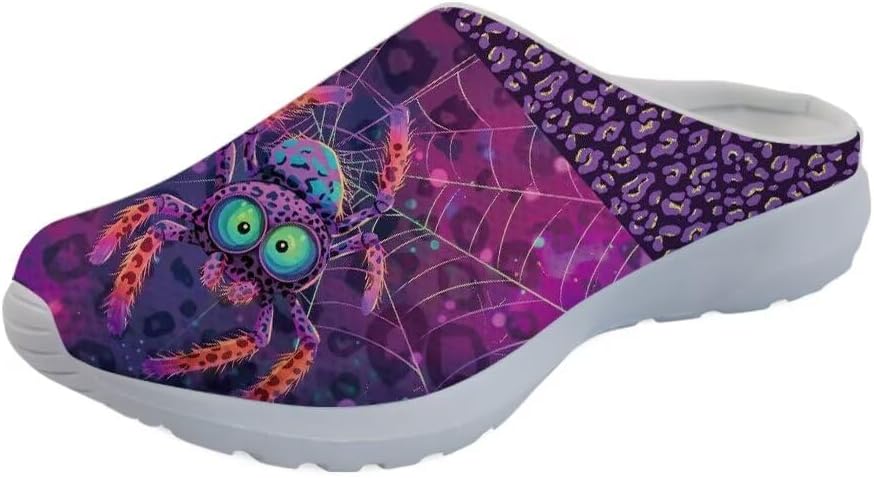 

GLENLCWE Blue Dolphin Butterfly Мужские садовые сабо, женские слоги с мягкой сеткой Mules Сандалии для ходьбы Легкая обувь для медсестры, фиолетовый