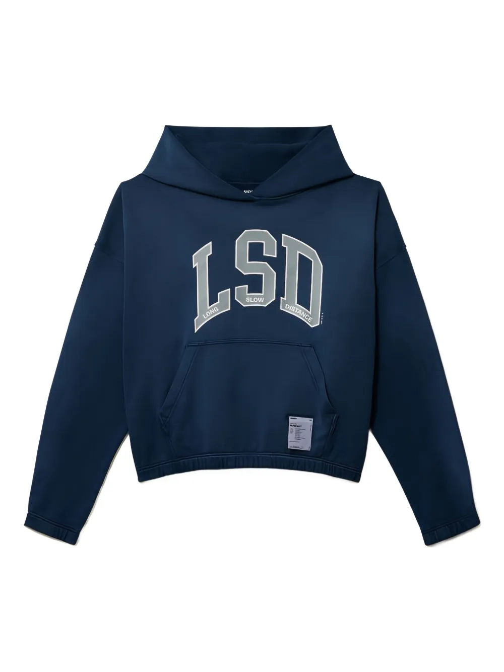 

Худи с графичным принтом Satisfy, синий