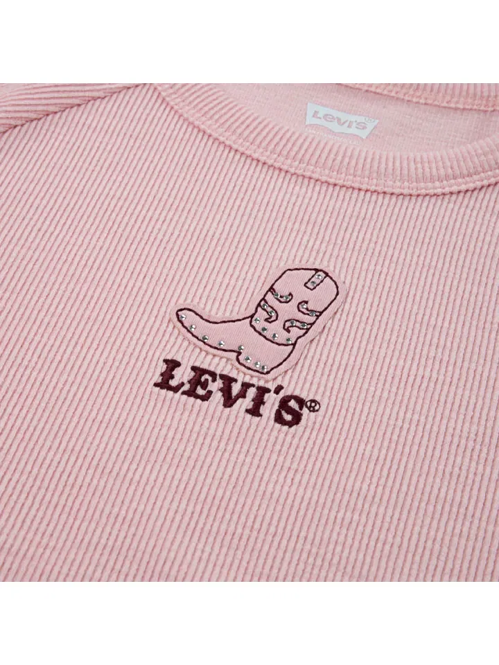 Футболка с принтом, Levi's Kids, розовый — фото 3