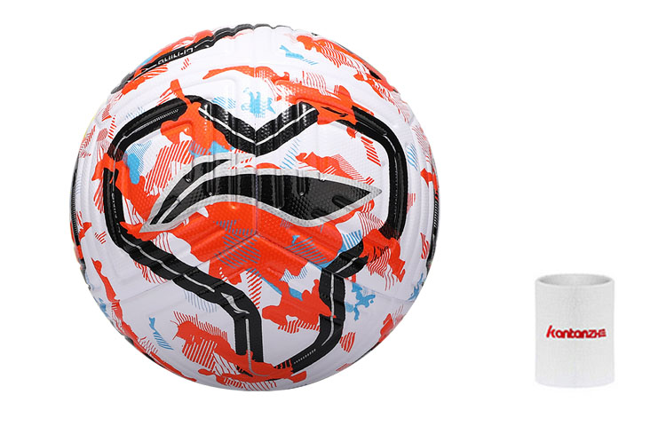 

LINING Размер 5 футбольный мяч TPU бесшовный термосклеивание Unisex белый оранжевый синий