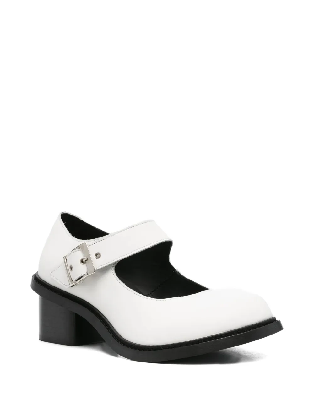 Кожаные туфли-лодочки X Phileo на каблуке 75 мм Comme Des Garcons, белый — фото 2
